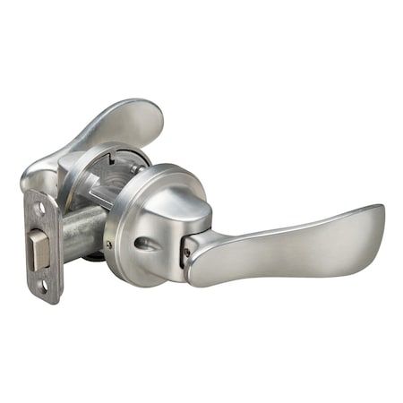 Yale Real Living Pivot Collection Navis Lever Push Pull Passage Lock US15 (619) Satin Nickel Finish YR11NV619